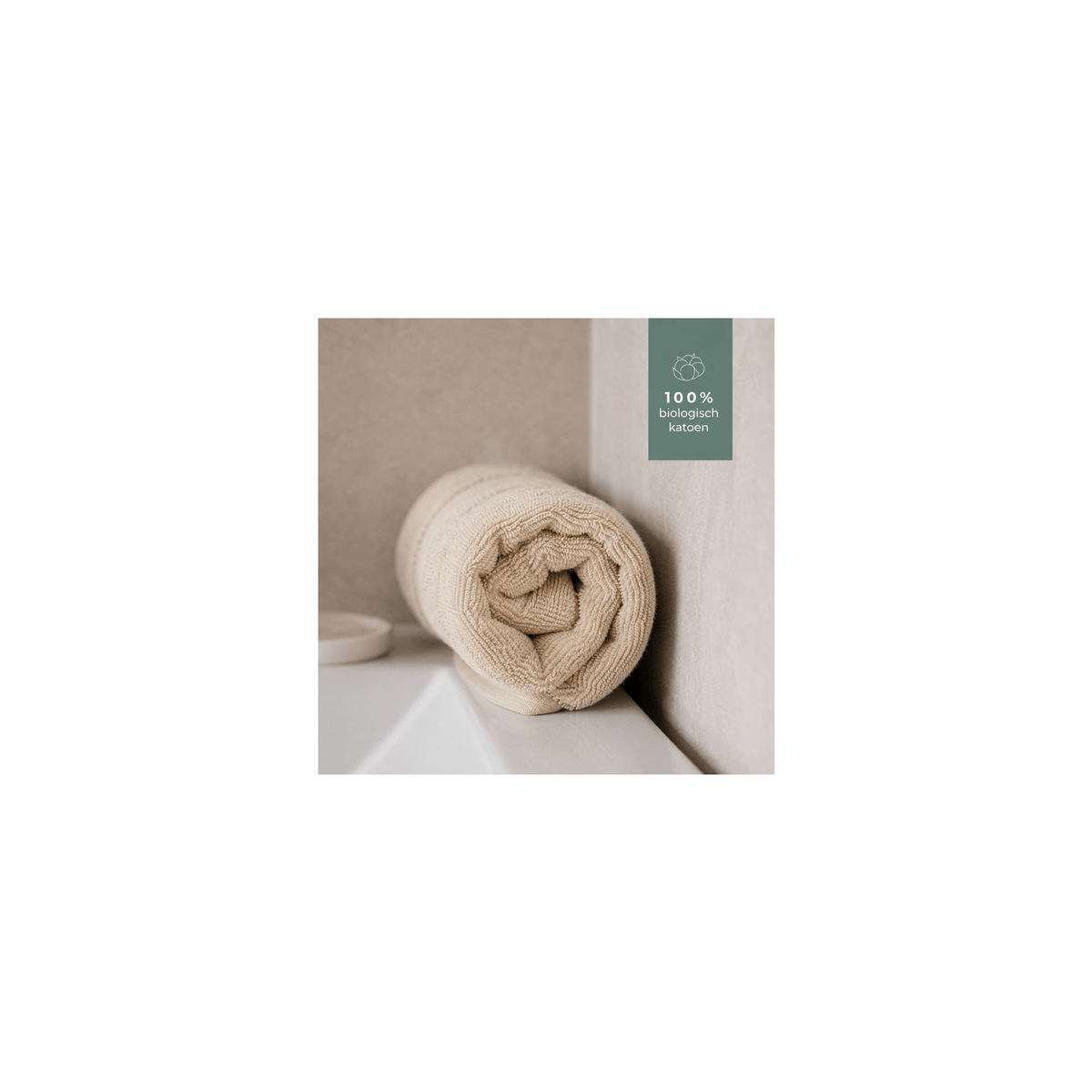 Set van 2 Organic Home badhanddoeken 70x140 cm – Beach Sand