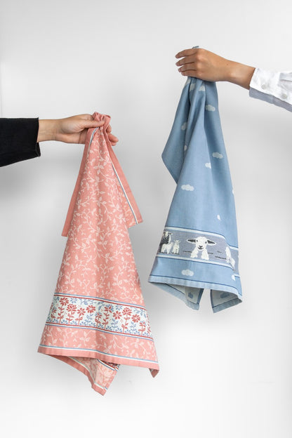 Keukendoek Schaap Grijsblauw