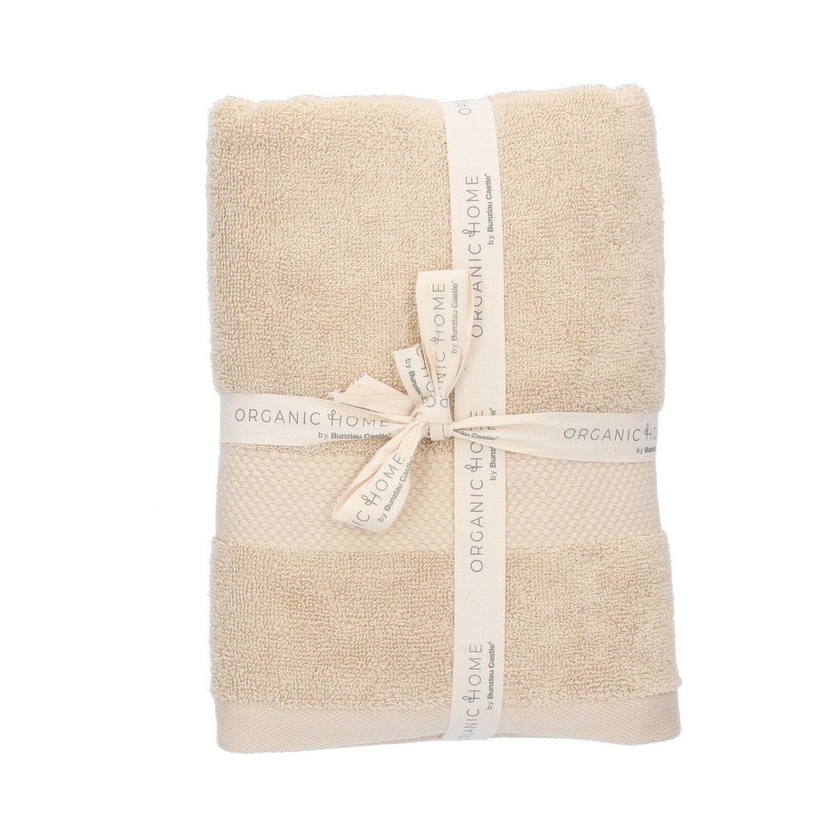 Set van 2 Organic Home badhanddoeken 70x140 cm – Beach Sand