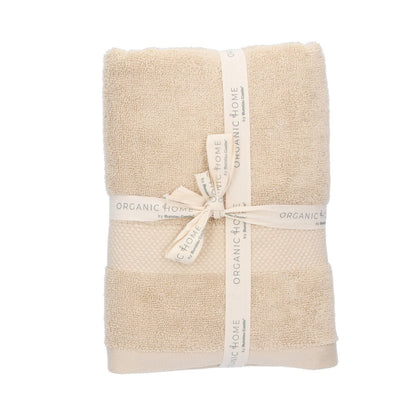 Set van 2 Organic Home badhanddoeken 70x140 cm – Beach Sand