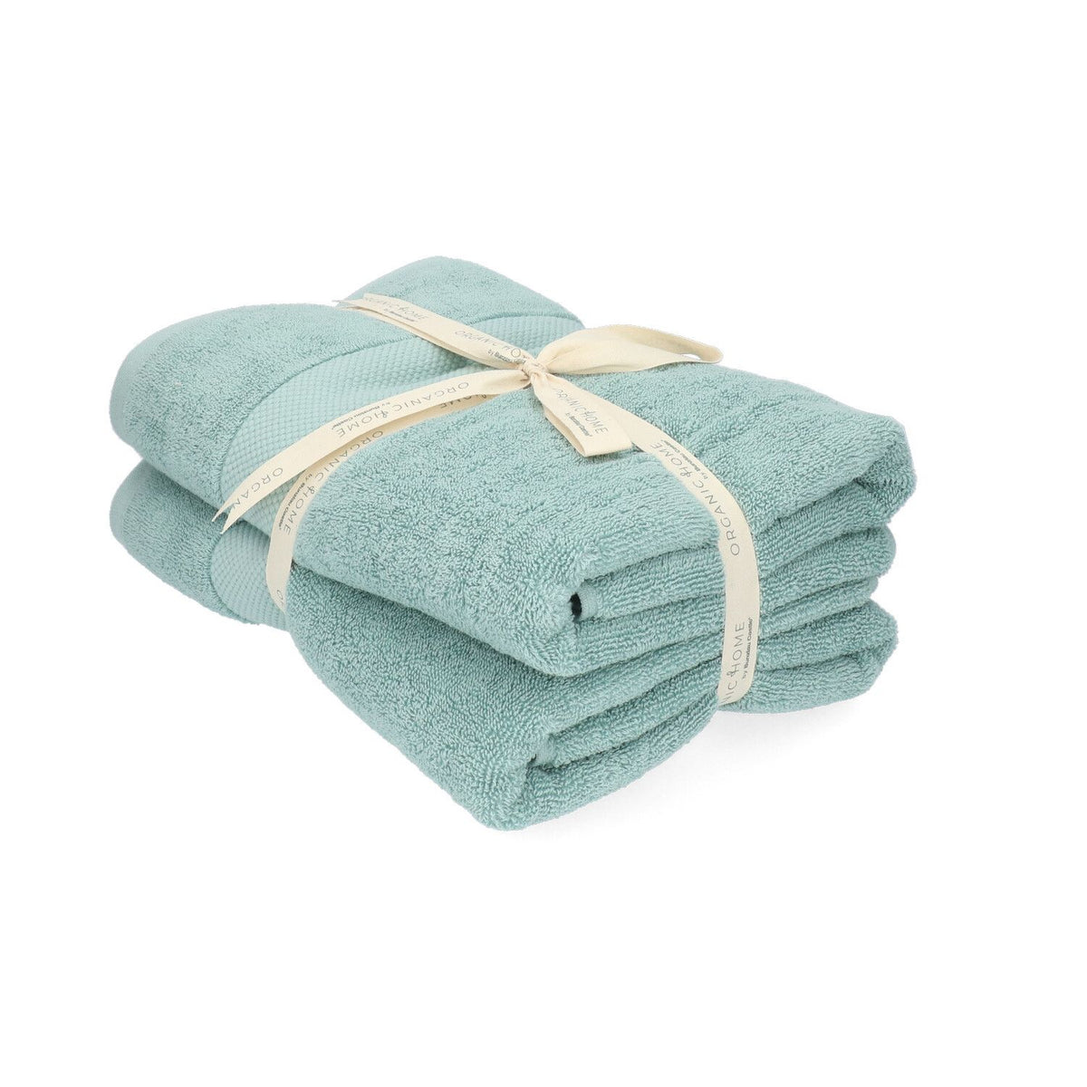 Set van 2 Organic Home badhanddoeken 70x140 cm – Sea Green