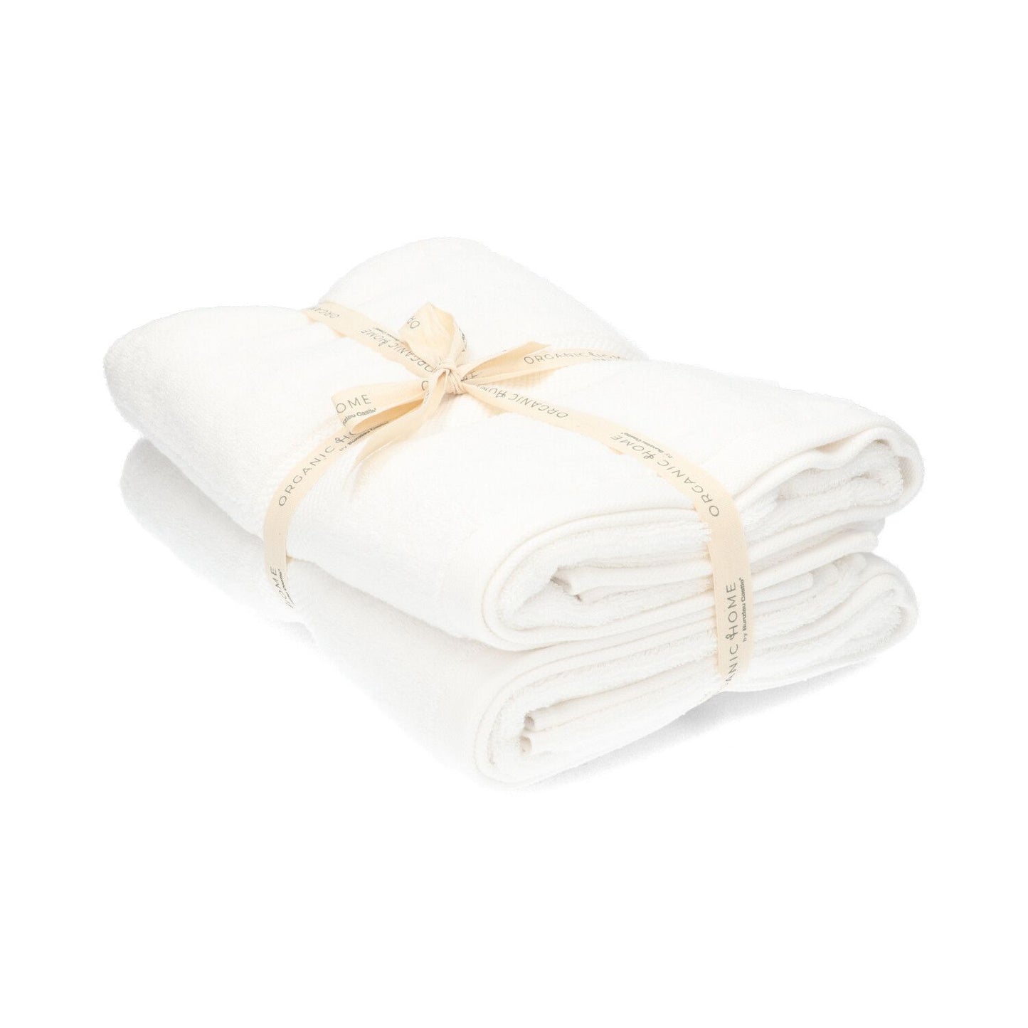 Set van 2 OH badhanddoeken 70 x 140 cm – Pearl White