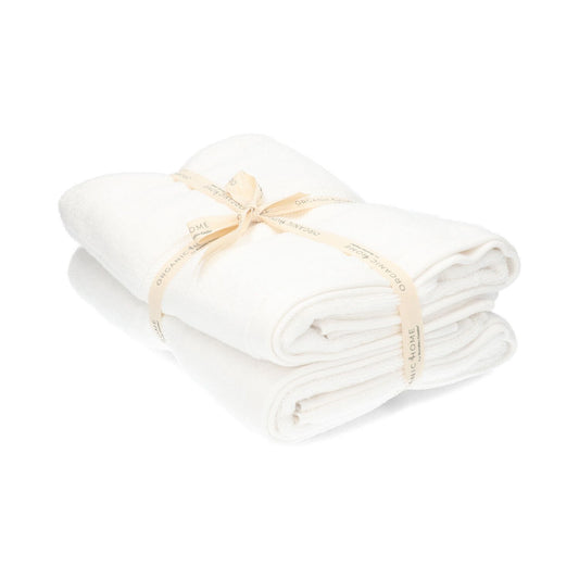 Set van 2 OH badhanddoeken 70 x 140 cm – Pearl White