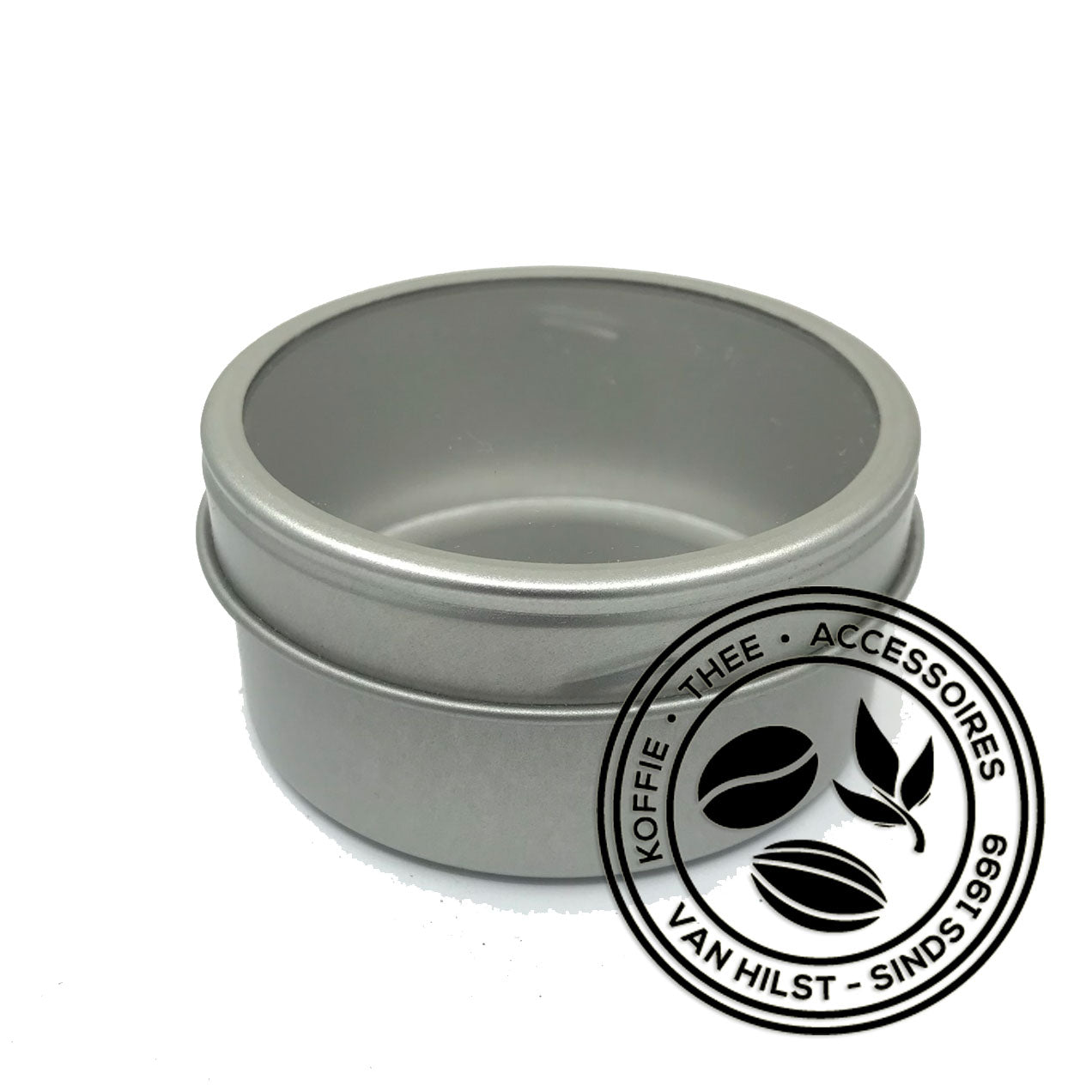 Klein rond theeblikje met magneet