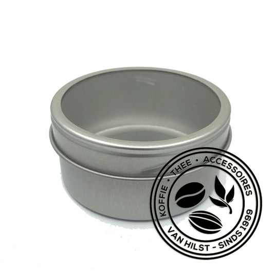 Klein rond theeblikje met magneet