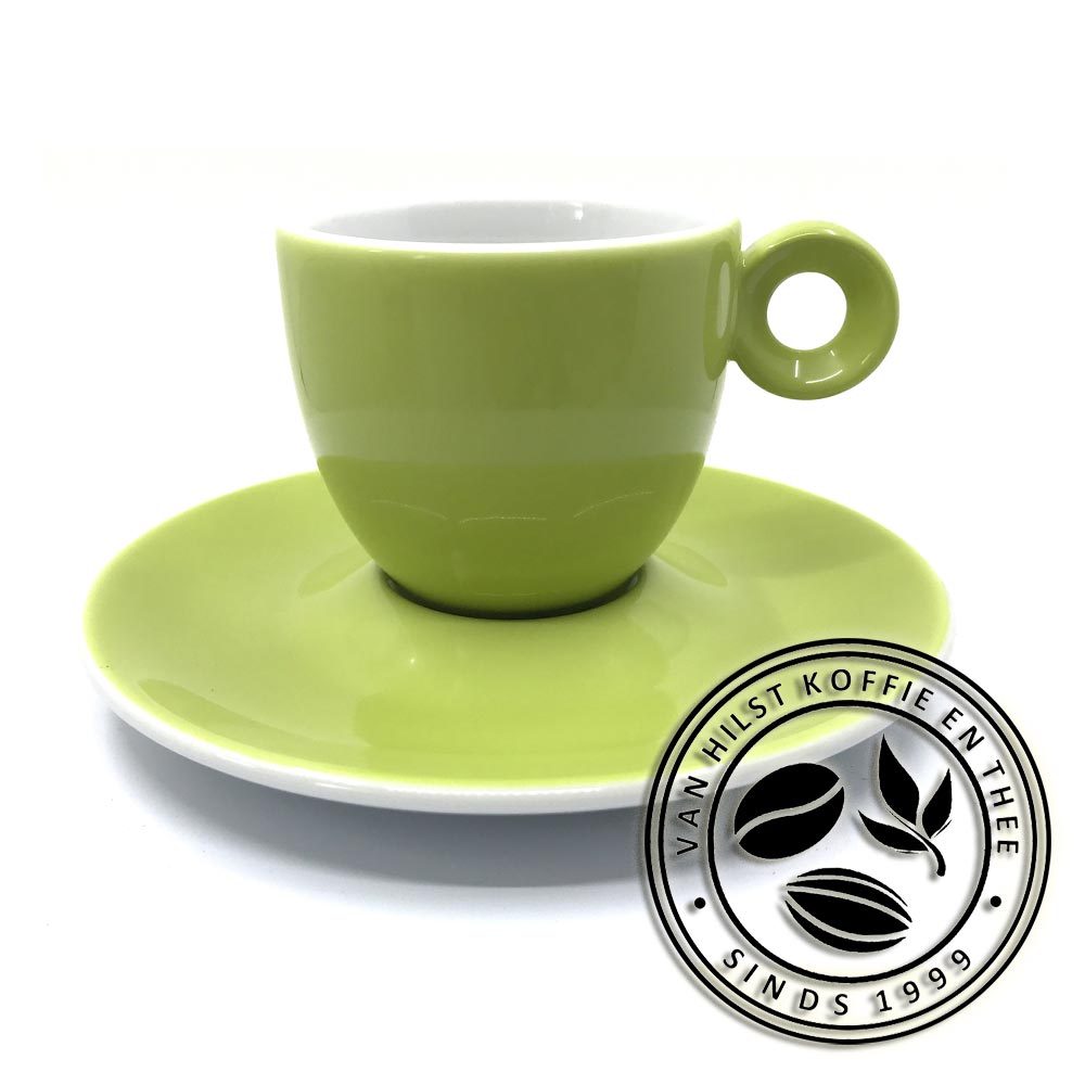 Costa Verde - Espresso Cup & Saucer, Apple Green