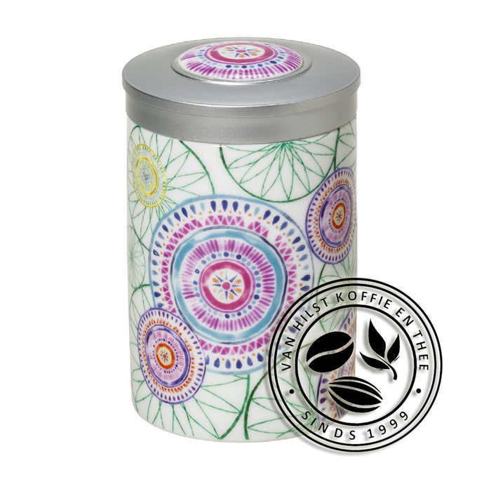 Van Hilst Koffie en Thee - Porseleinen bewaarpot - mandala
