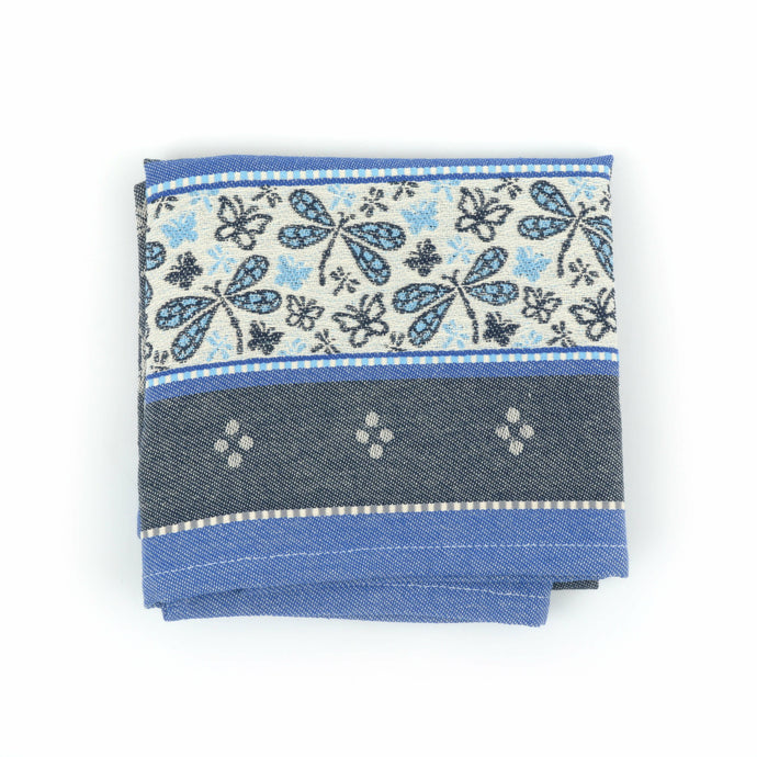 Theedoek Libelle Donker Blauw