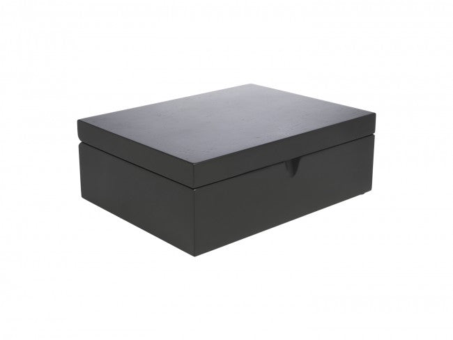Bredemeijer - Tea chest black with 4 cans and spoon