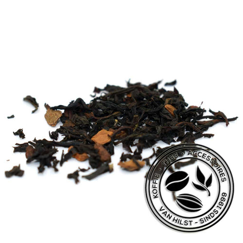 Zwarte thee gekruid met kaneelstukjes en een natuurlijk kaneel aroma. De smaak van zwarte thee combineert heel goed met kaneel.