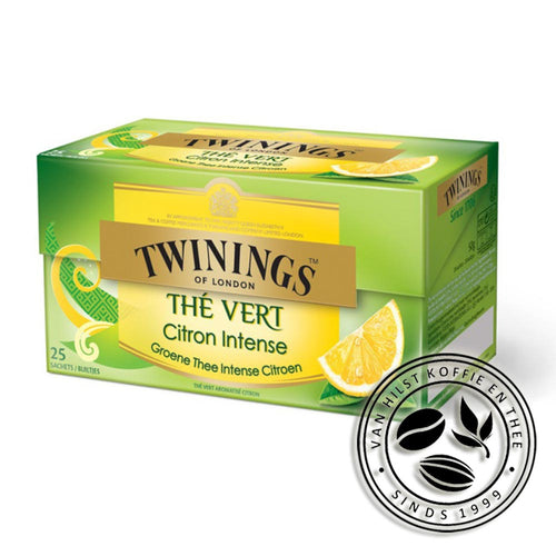 Twinings of London - Groene Thee Intense Citroen - Thé Vert Citron Intense - 25 theezakjes.