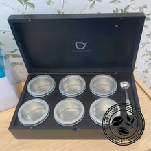Load image into Gallery viewer, Bredemeijer - Tea chest black with 6 round cans and spoon
